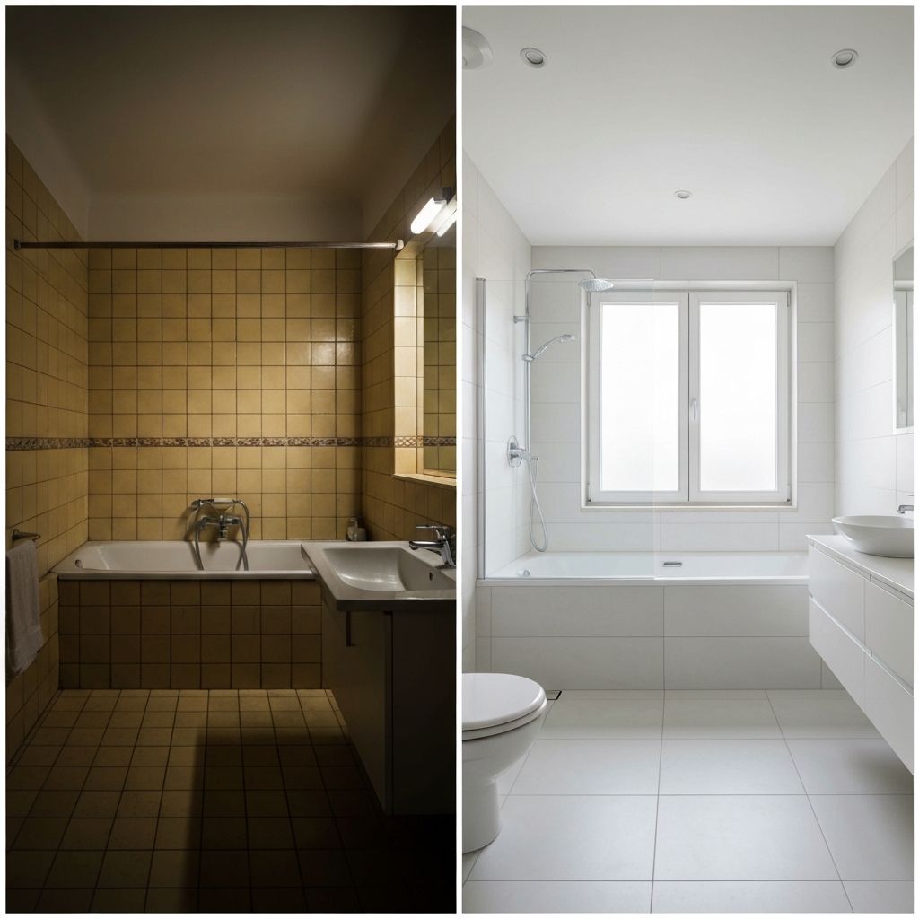 Avant/après salle de bain